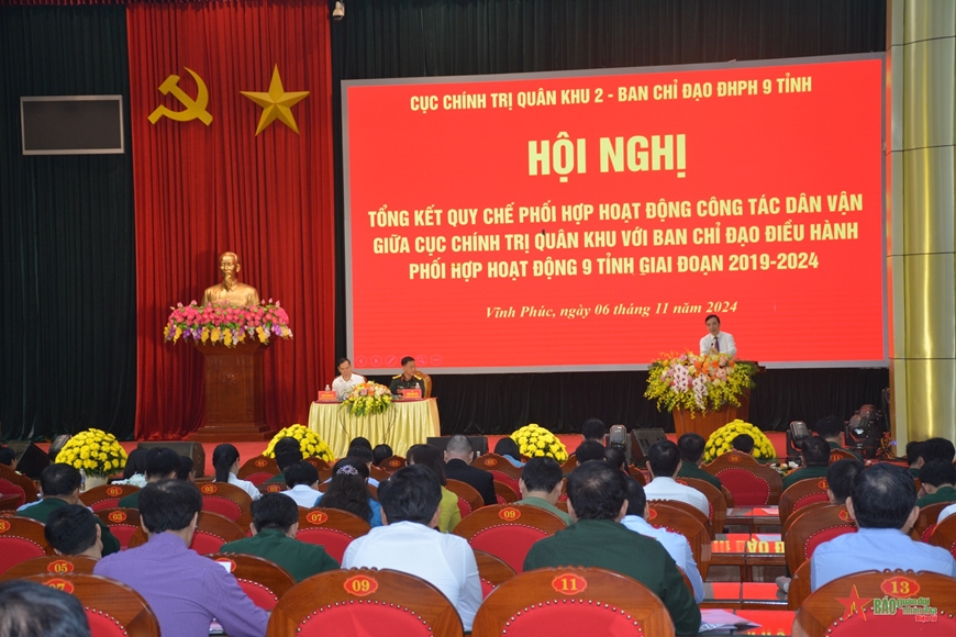 Cục Chính trị Quân khu 2 thực hiện tốt công tác phối hợp với Ban chỉ đạo 9 tỉnh Tây Bắc về công tác dân vận