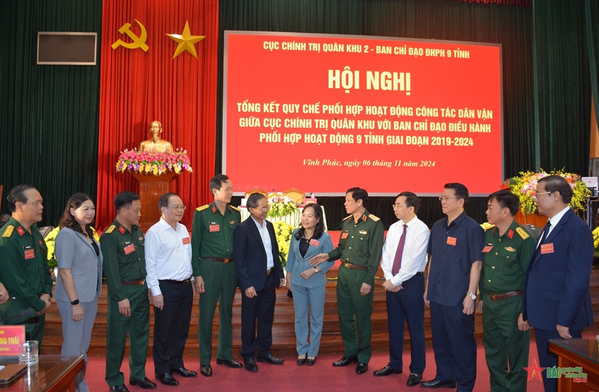 Cục Chính trị Quân khu 2 thực hiện tốt công tác phối hợp với Ban chỉ đạo 9 tỉnh Tây Bắc về công tác dân vận