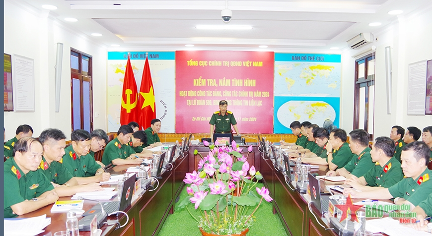 Tổng cục Chính trị kiểm tra hoạt động công tác đảng, công tác chính trị tại Lữ đoàn 596