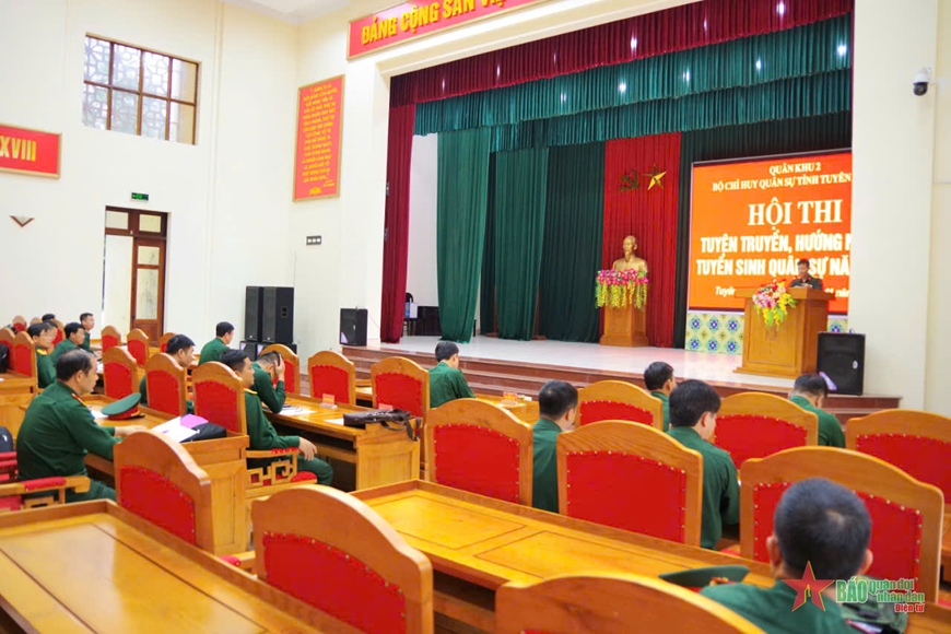 Bộ CHQS tỉnh Tuyên Quang tổ chức Hội thi tuyên truyền, hướng nghiệp, tuyển sinh quân sự