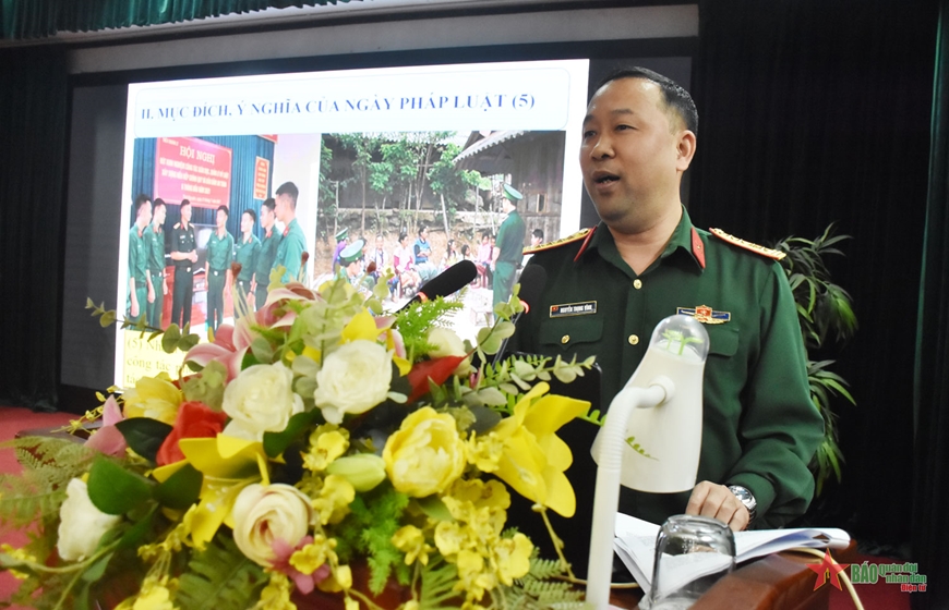 Cơ quan Tổng cục Chính trị hưởng ứng Ngày Pháp luật Việt Nam năm 2024