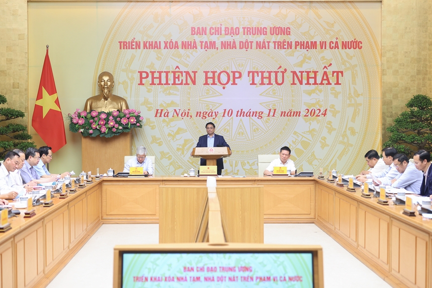 Thủ tướng Phạm Minh Chính chủ trì Phiên họp thứ nhất, Ban Chỉ đạo xóa nhà tạm, nhà dột nát
