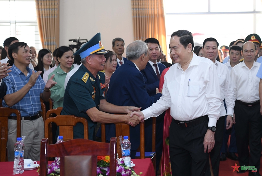 Chủ tịch Quốc hội Trần Thanh Mẫn dự Ngày hội Đại đoàn kết toàn dân tộc tại thôn Lời, Hà Nam