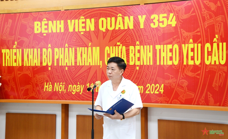Bệnh viện Quân y 354 tổ chức lại khu khám bệnh theo yêu cầu để phục vụ người bệnh tốt hơn