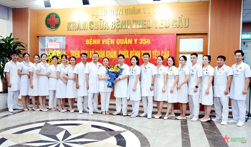 Bệnh viện Quân y 354 tổ chức lại khu khám bệnh theo yêu cầu để phục vụ người bệnh tốt hơn