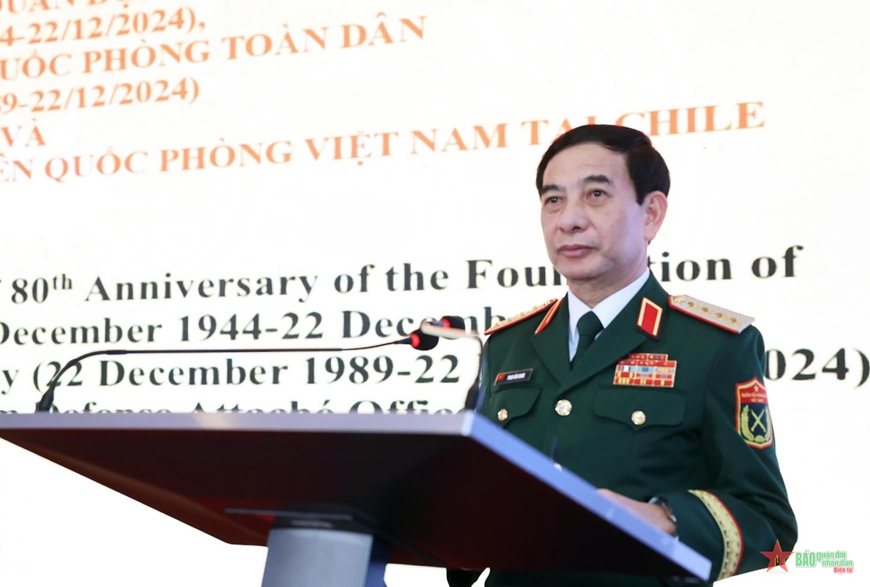 Kỷ niệm 80 năm Ngày thành lập QĐND Việt Nam và khai trương Văn phòng Tùy viên Quốc phòng Việt Nam tại Chile