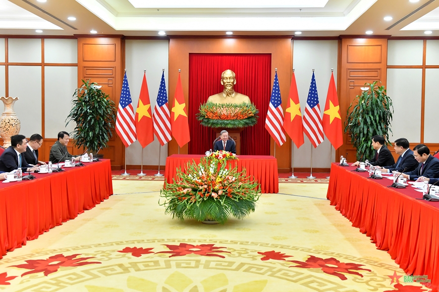 Tổng Bí thư Tô Lâm điện đàm với Tổng thống đắc cử Hoa Kỳ Donald Trump