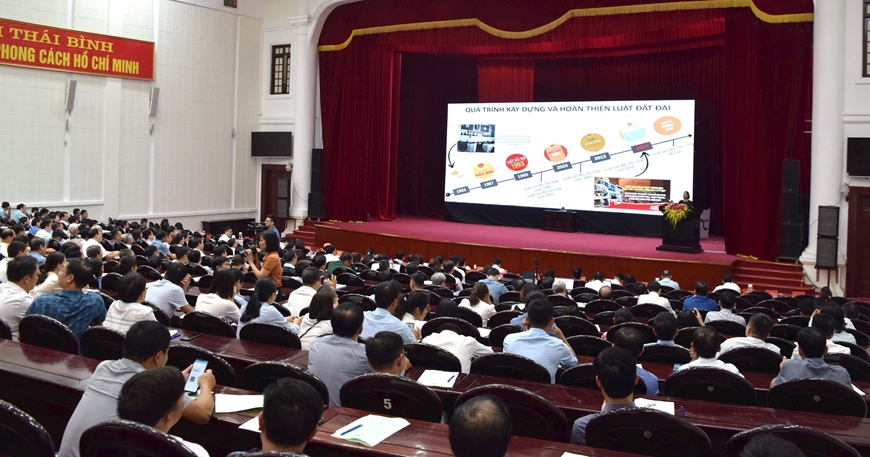 Bộ Tài nguyên và Môi trường phổ biến Luật Đất đai 2024 tại Thái Bình