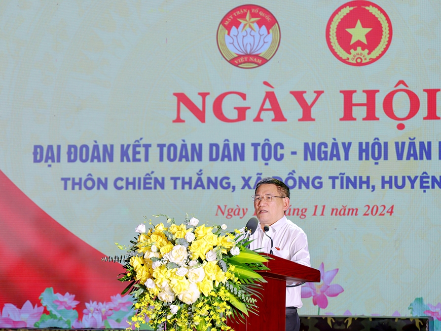 Phó thủ tướng Chính phủ Hồ Đức Phớc dự Ngày hội Đại đoàn kết tại Tam Dương, Vĩnh Phúc
