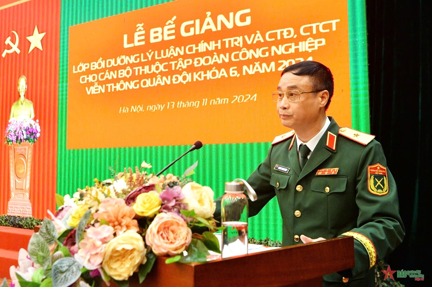 Học viện Chính trị tổ chức tốt nghiệp Lớp bồi dưỡng lý luận chính trị cho cán bộ thuộc Viettel