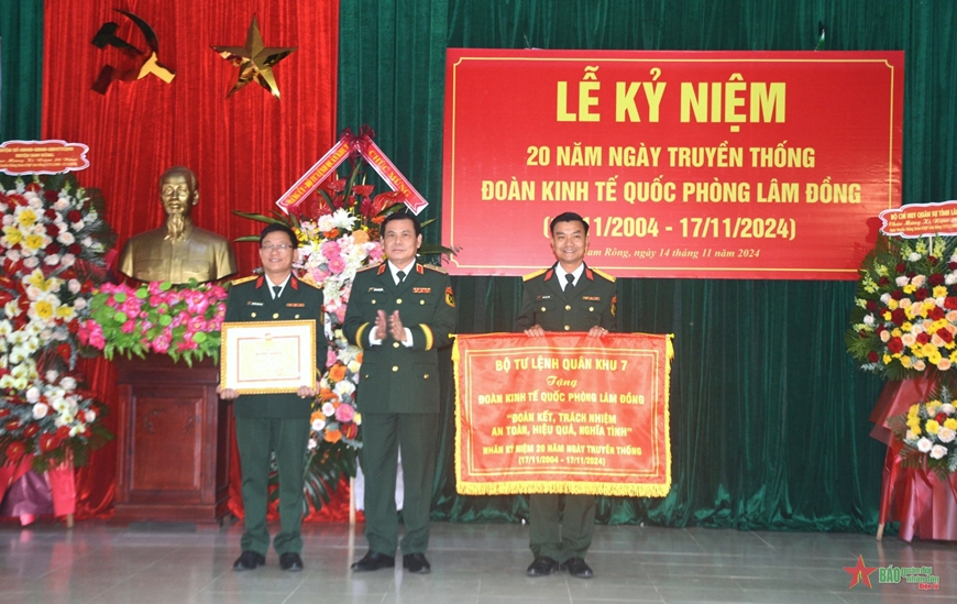 Đoàn Kinh tế Quốc phòng Lâm Đồng kỷ niệm 20 năm ngày truyền thống