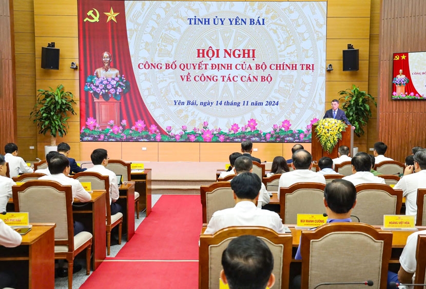 Công bố quyết định của Bộ Chính trị chuẩn y chức danh Bí thư Tỉnh ủy Yên Bái
