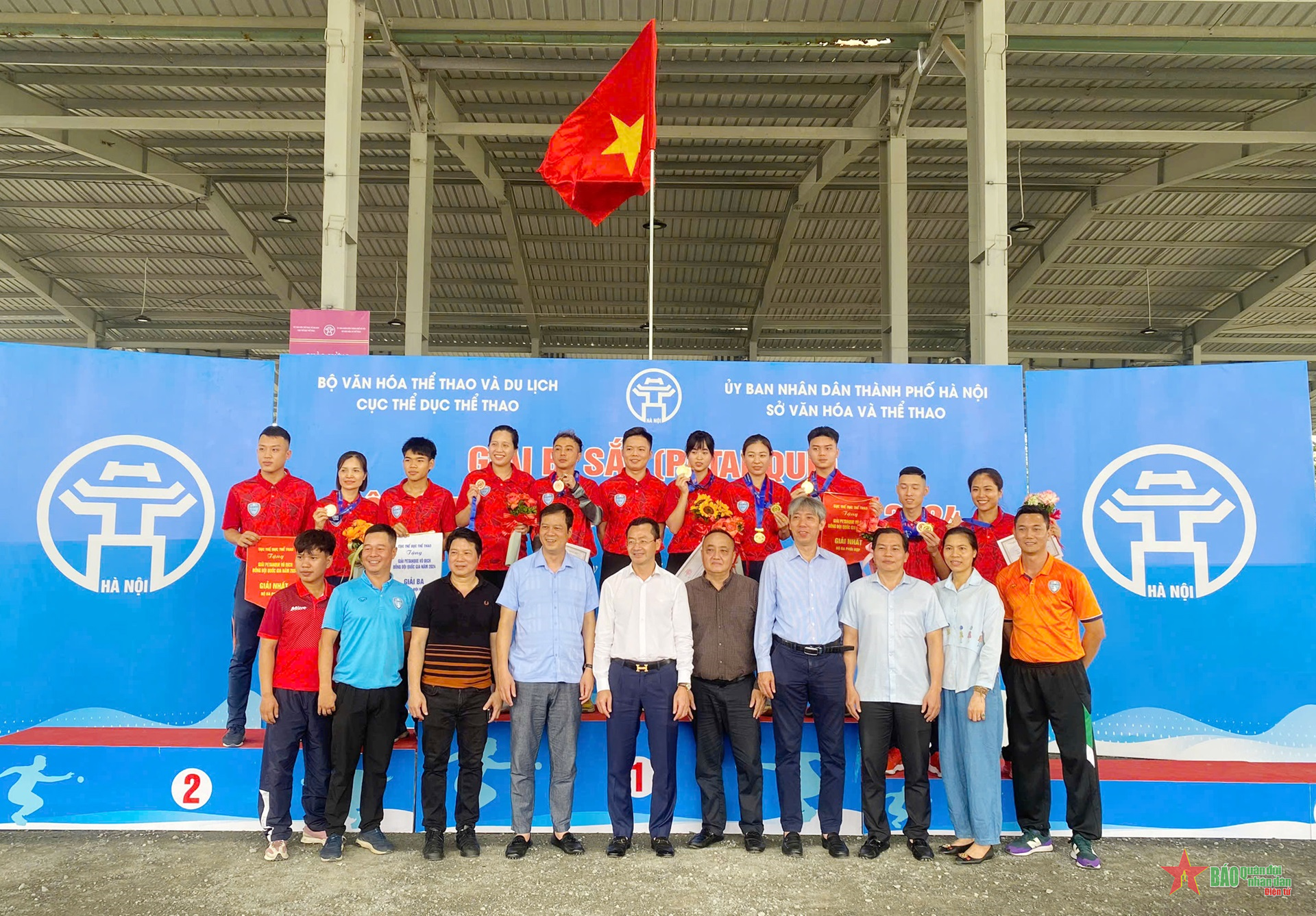 Hà Nội nhất toàn đoàn Giải Bi sắt vô địch đồng đội quốc gia năm 2024