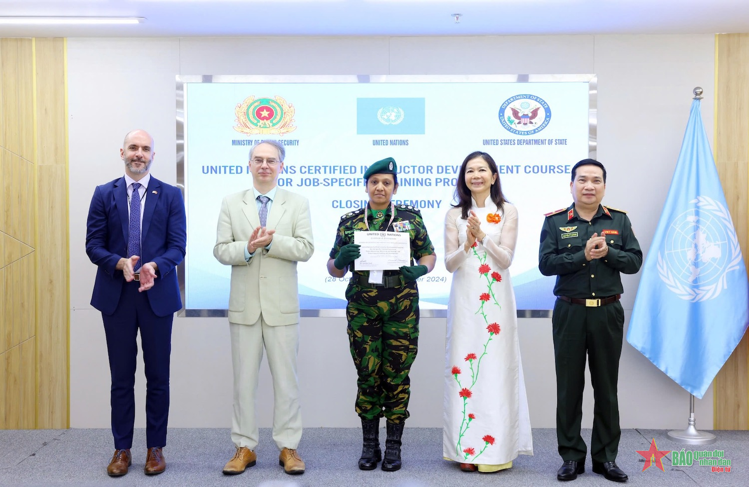 Tập huấn tạo nguồn giảng viên về Cảnh sát Gìn giữ hòa bình Liên hợp quốc