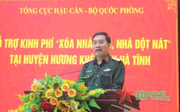 Tổng cục Hậu cần hỗ trợ xây dựng 50 căn nhà tại huyện Hương Khê, tỉnh Hà Tĩnh