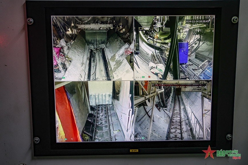 Cận cảnh robot TBM khoan hầm của dự án metro Nhổn-ga Hà Nội