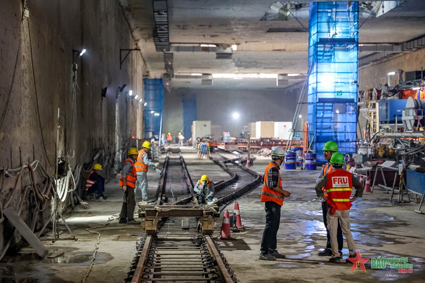 Cận cảnh robot TBM khoan hầm của dự án metro Nhổn-ga Hà Nội