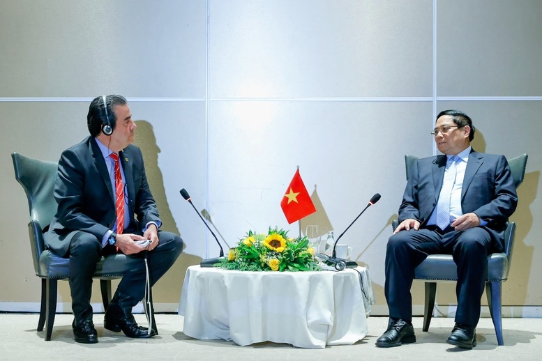 Thủ tướng Chính phủ Phạm Minh Chính làm việc với các tập đoàn kinh tế hàng đầu Brazil