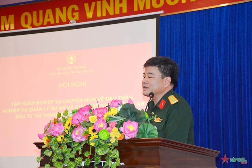 Hội nghị tập huấn nghiệp vụ đấu thầu và quản lý dự án, giám sát đánh giá đầu tư