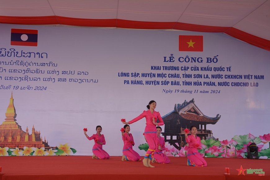Khai trương cặp Cửa khẩu Quốc tế Lóng Sập (Sơn La, Việt Nam) - Pa Hang (Houaphanh, Lào)