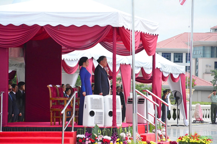Lễ đón Tổng Bí thư Tô Lâm và phu nhân thăm chính thức Malaysia