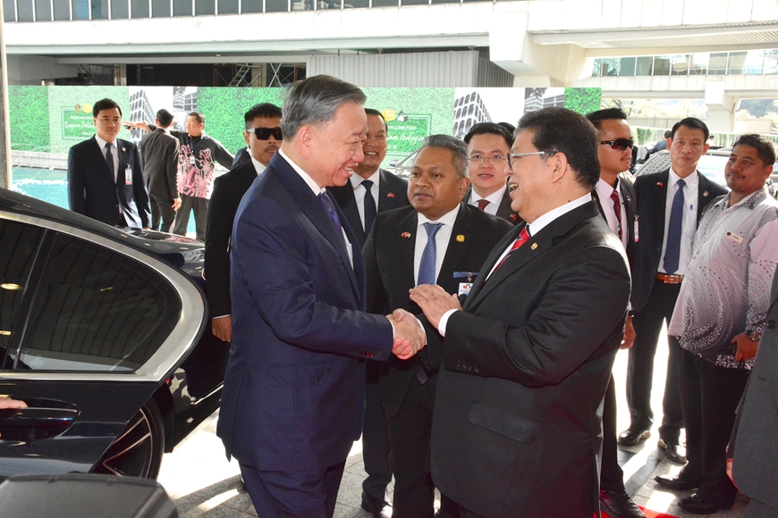 Tổng Bí thư Tô Lâm hội kiến với Chủ tịch Hạ viện Malaysia