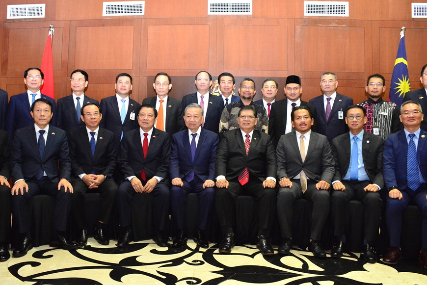 Tổng Bí thư Tô Lâm hội kiến với Chủ tịch Hạ viện Malaysia