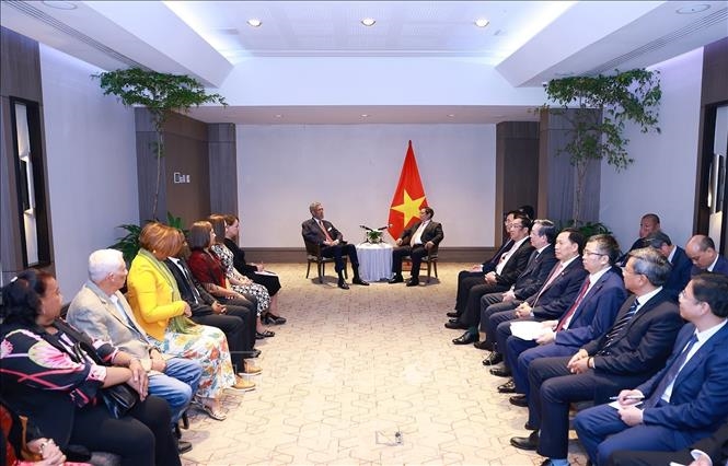 Thủ tướng Phạm Minh Chính tiếp Tổng Bí thư Đảng Phong trào Cánh tả Thống nhất Cộng hòa Dominica