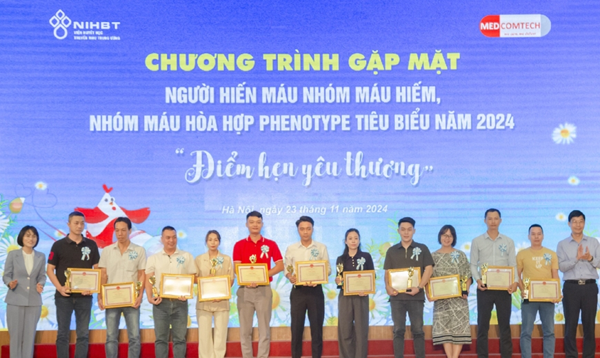 Gặp mặt người hiến máu hiếm, nhóm máu hòa hợp phenotype tiêu biểu năm 2024