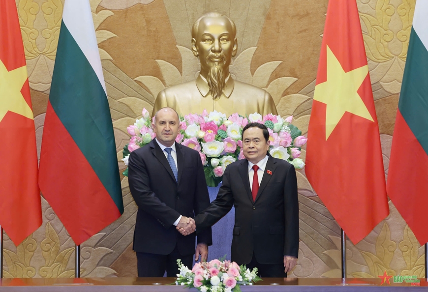 Chủ tịch Quốc hội Trần Thanh Mẫn hội kiến Tổng thống Bulgaria Rumen Radev