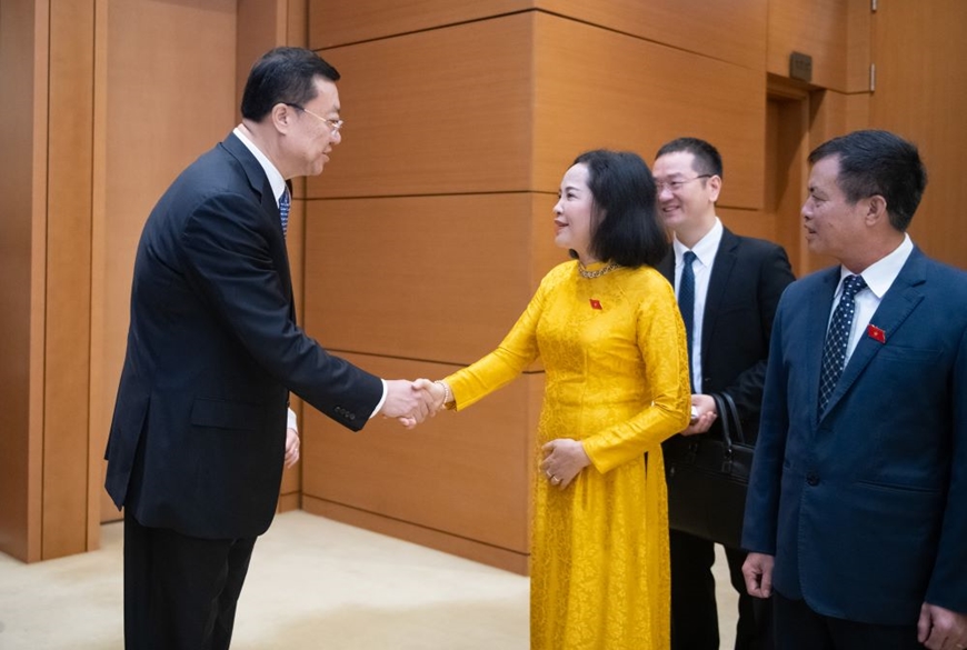 Phó chủ tịch Quốc hội Nguyễn Thị Thanh tiếp đoàn công tác Khu tự trị Duy Ngô Nhĩ Tân Cương (Trung Quốc)