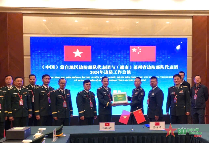 BĐBP tỉnh Lai Châu (Việt Nam) và BĐBP Khu vực Mông Tự (Trung Quốc) tăng cường phối hợp, trao đổi