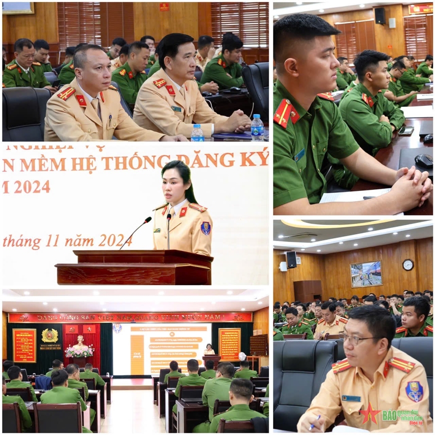 Công an TP Hà Nội tập huấn nghiệp vụ đăng ký xe