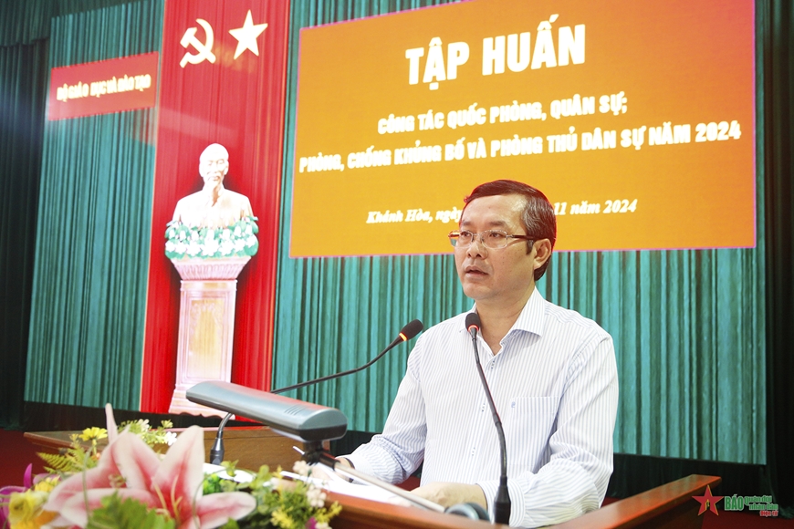 Bộ Giáo dục và Đào tạo tập huấn công tác quốc phòng, quân sự