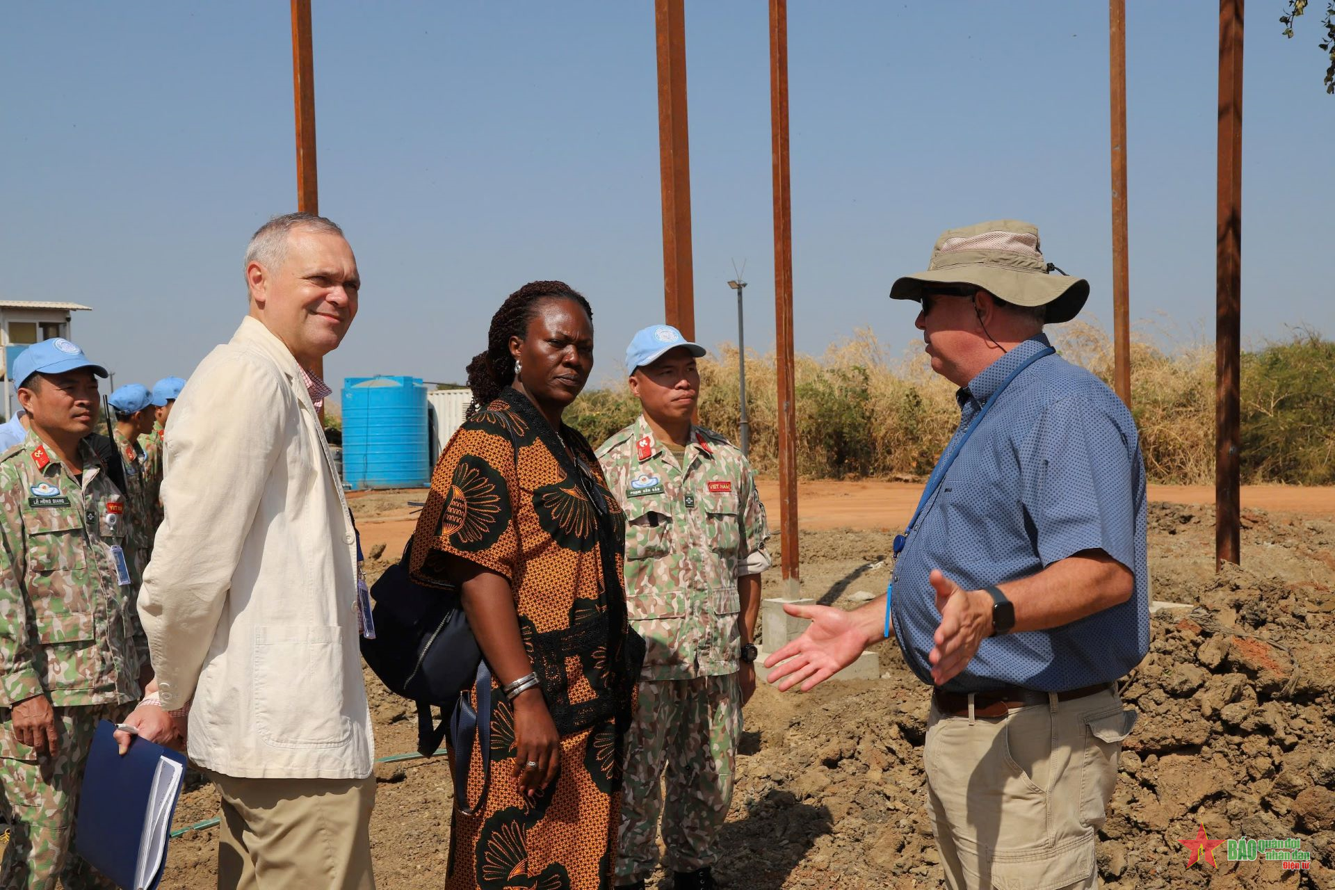 Đội Công binh số 3 Việt Nam hoàn thành tốt nội dung kiểm tra