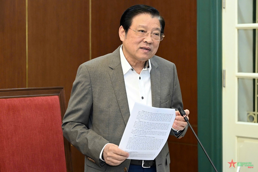 Chủ tịch nước Lương Cường làm việc với Ban Nội chính Trung ương về cải cách tư pháp