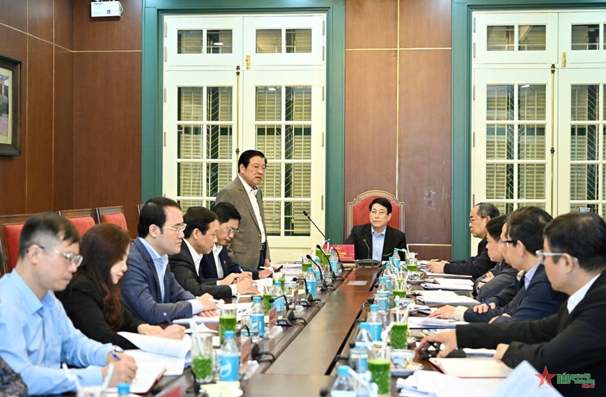 Chủ tịch nước Lương Cường làm việc với Ban Nội chính Trung ương về cải cách tư pháp