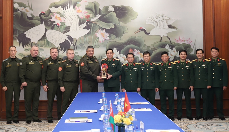 Tổng cục Hậu cần tiếp đón Đoàn cán bộ hậu cần các lực lượng vũ trang Belarus