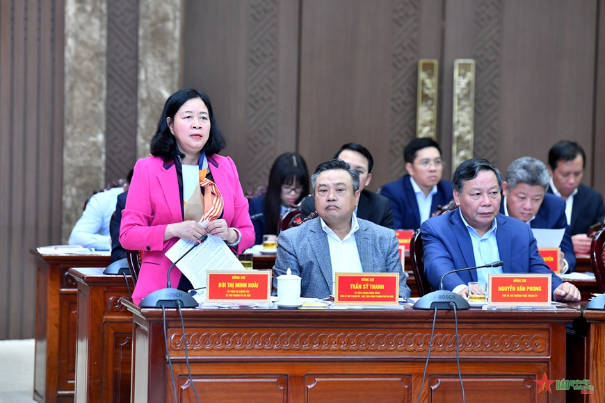 Tổng Bí thư Tô Lâm làm việc với Ban Thường vụ Thành ủy Hà Nội