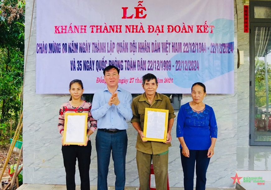 Binh đoàn 16 khánh thành, bàn giao nhà “Đại đoàn kết”