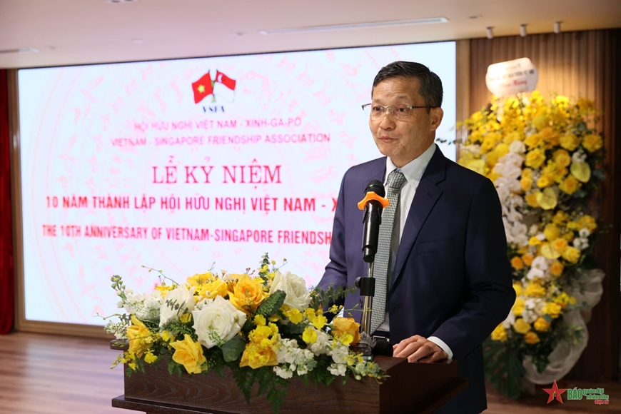 Hội Hữu nghị Việt Nam-Singapore đón nhận Bằng khen của Thủ tướng Chính phủ