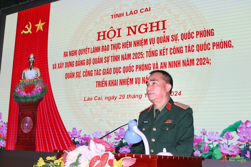 Tỉnh Lào Cai phát huy tối đa sức mạnh của cả hệ thống chính trị và toàn dân trong triển khai thực hiện nhiệm vụ quân sự, quốc phòng