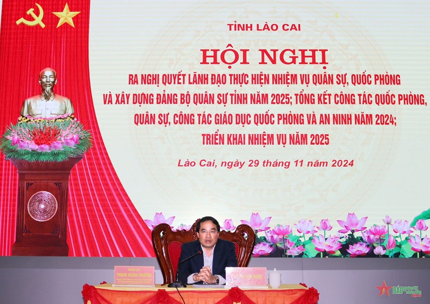 Tỉnh Lào Cai phát huy tối đa sức mạnh của cả hệ thống chính trị và toàn dân trong triển khai thực hiện nhiệm vụ quân sự, quốc phòng
