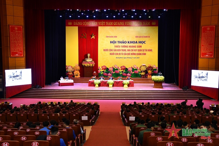 “Thiếu tướng Hoàng Sâm-Người Cộng sản kiên trung, nhà chỉ huy quân sự tài năng, người con ưu tú của quê hương Quảng Bình
