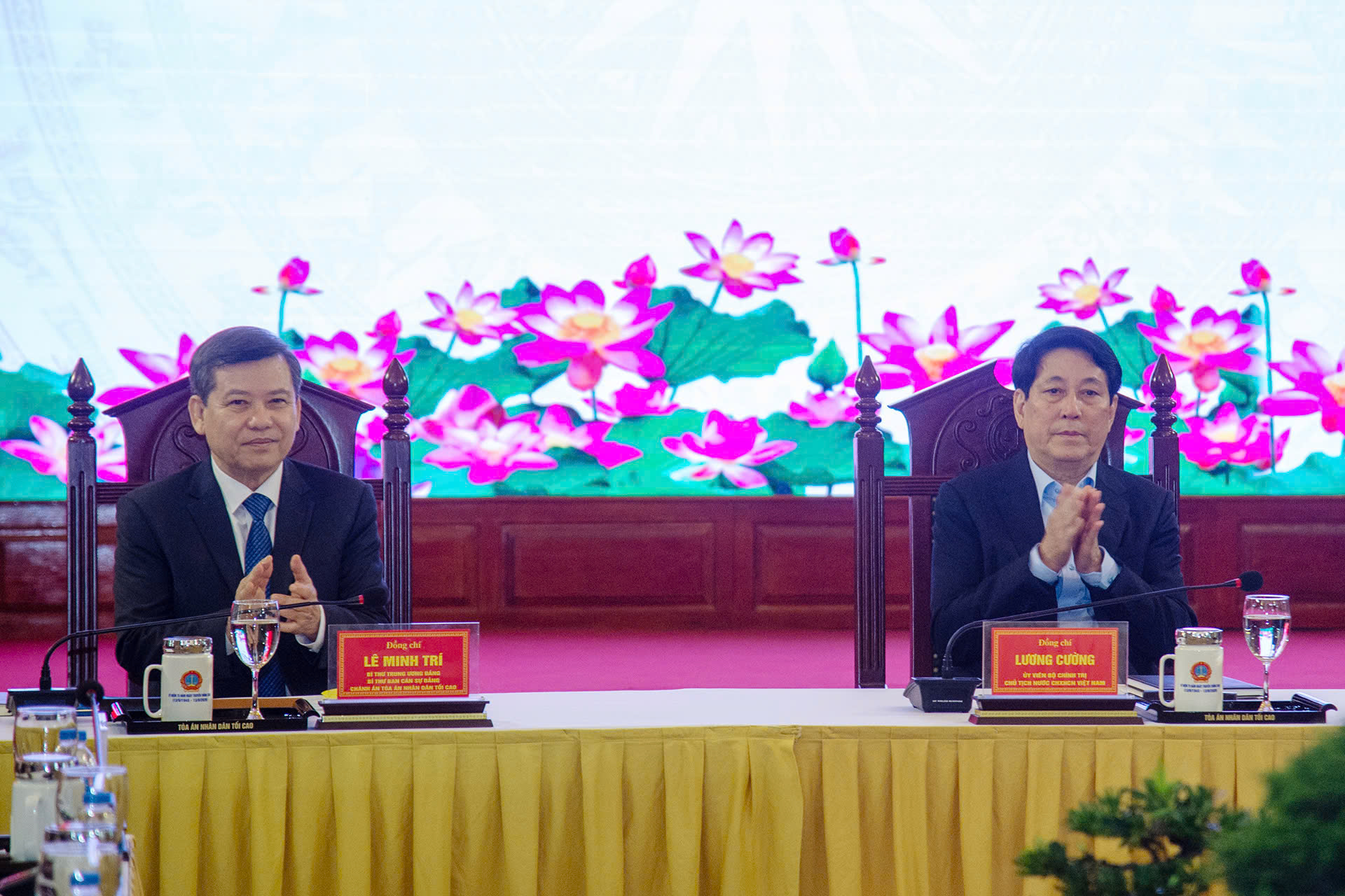 Chủ tịch nước Lương Cường làm việc với Tòa án nhân dân tối cao