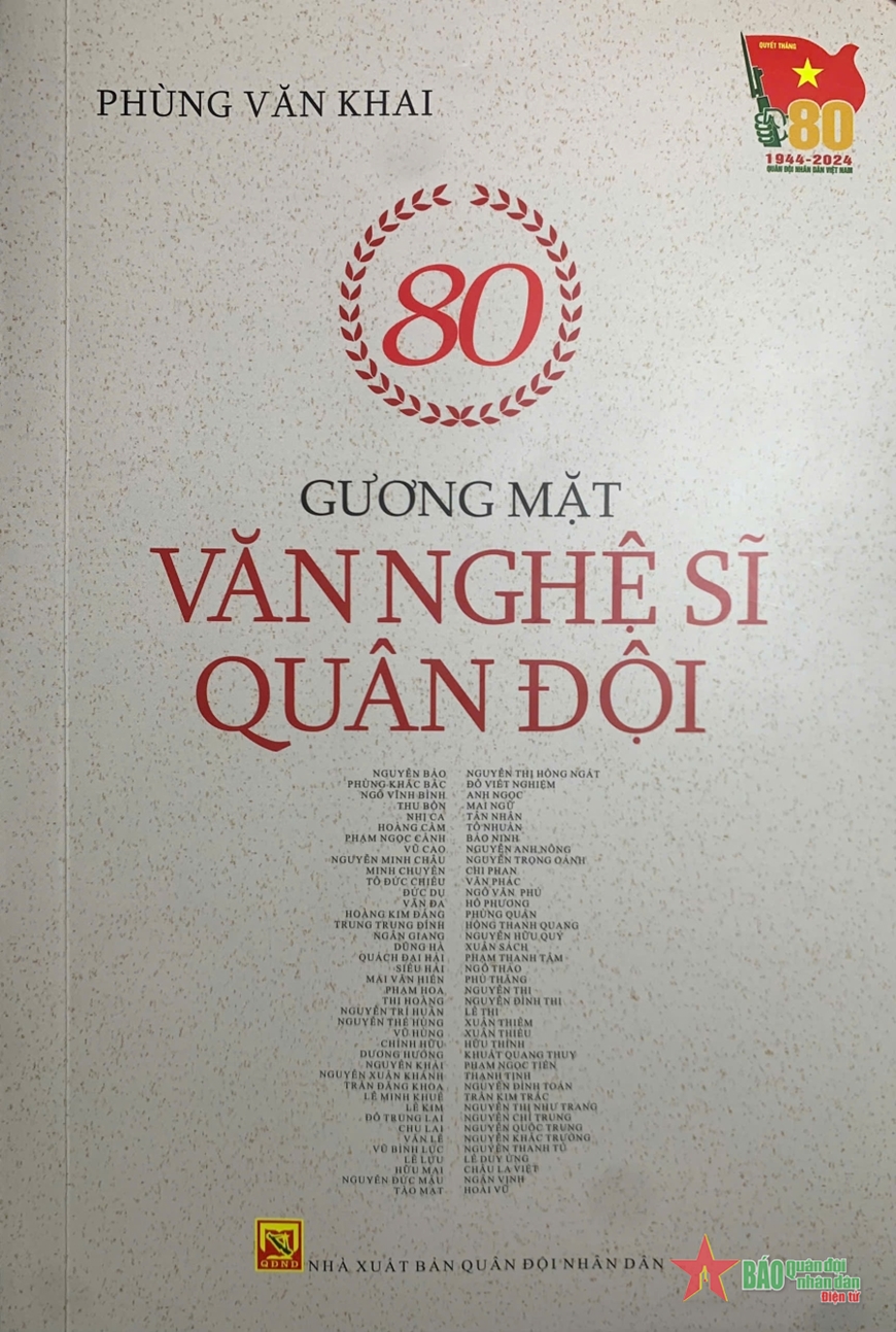 Phác họa 80 chân dung văn nghệ sĩ Quân đội