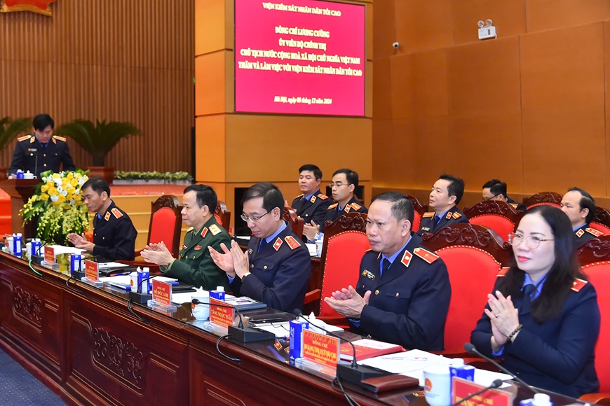 Chủ tịch nước Lương Cường thăm và làm việc với Viện Kiểm sát nhân dân tối cao