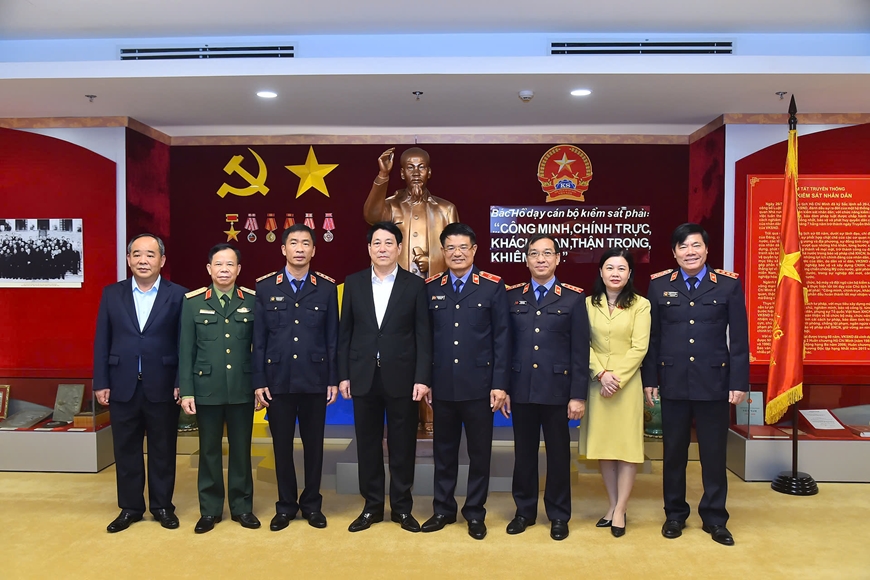 Chủ tịch nước Lương Cường thăm và làm việc với Viện Kiểm sát nhân dân tối cao