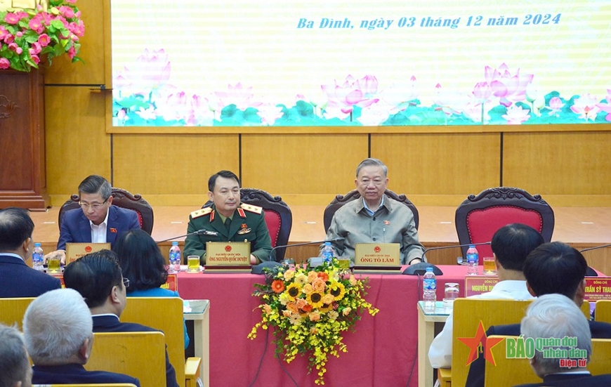 Tổng Bí thư Tô Lâm tiếp xúc cử tri Thành phố Hà Nội sau Kỳ họp thứ tám, Quốc hội khóa XV