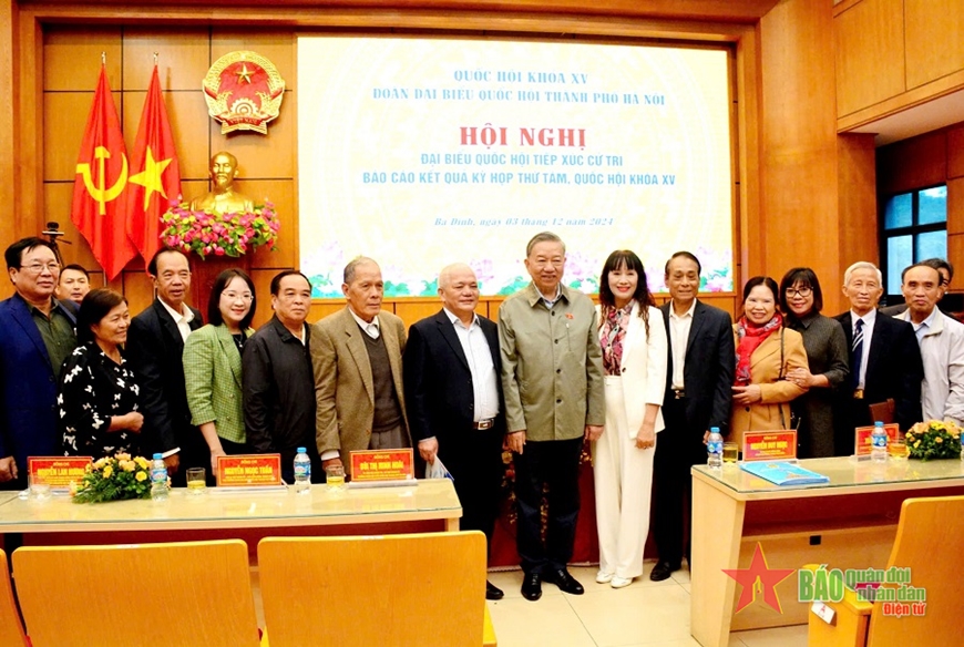 Tổng Bí thư Tô Lâm tiếp xúc cử tri Thành phố Hà Nội